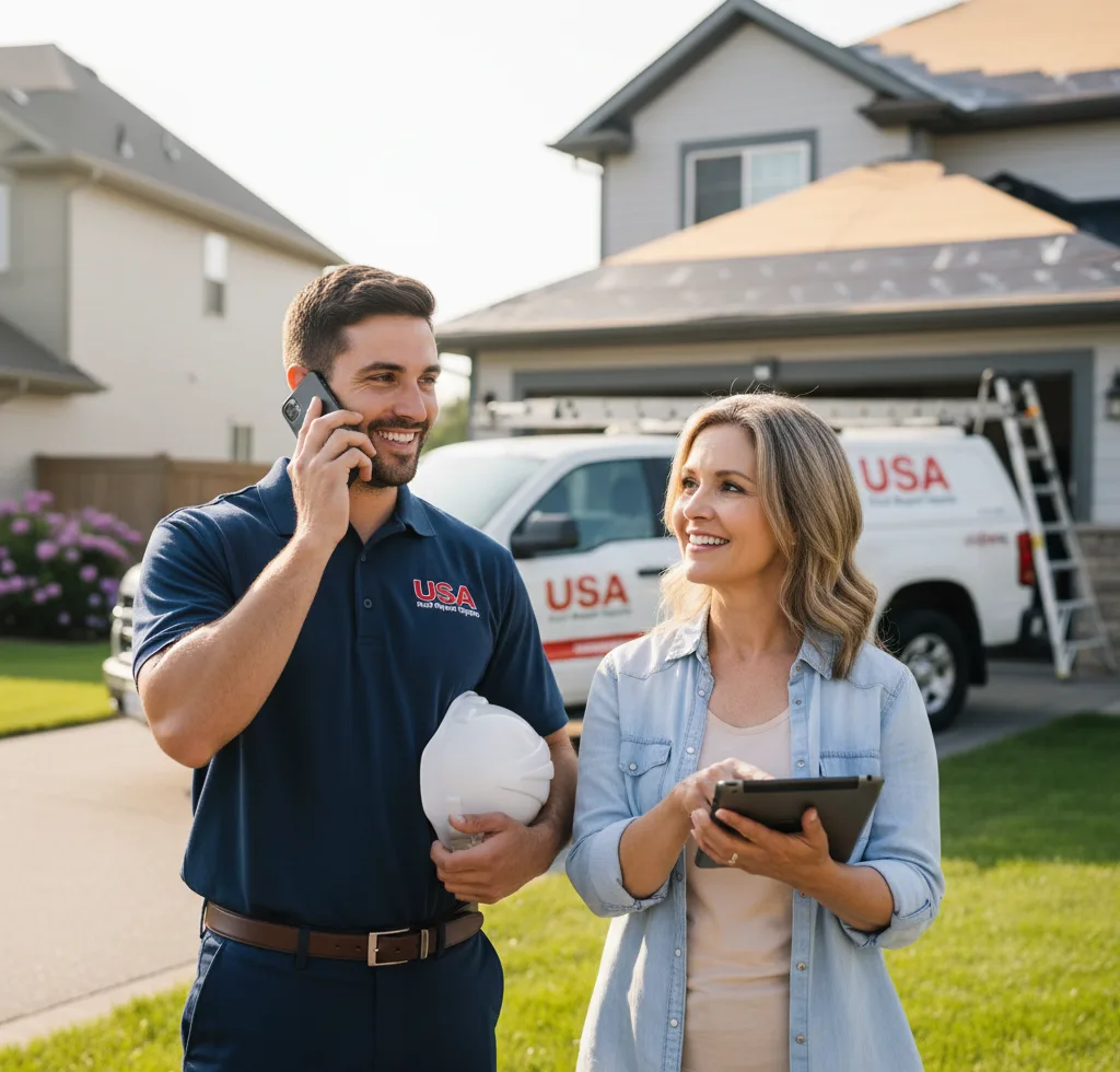 USA Roof Repair Experts customer support in Vandergrift